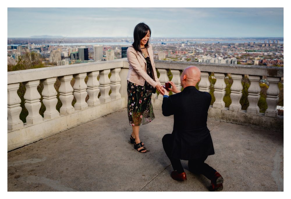 Marriage proposal photo in Montreal