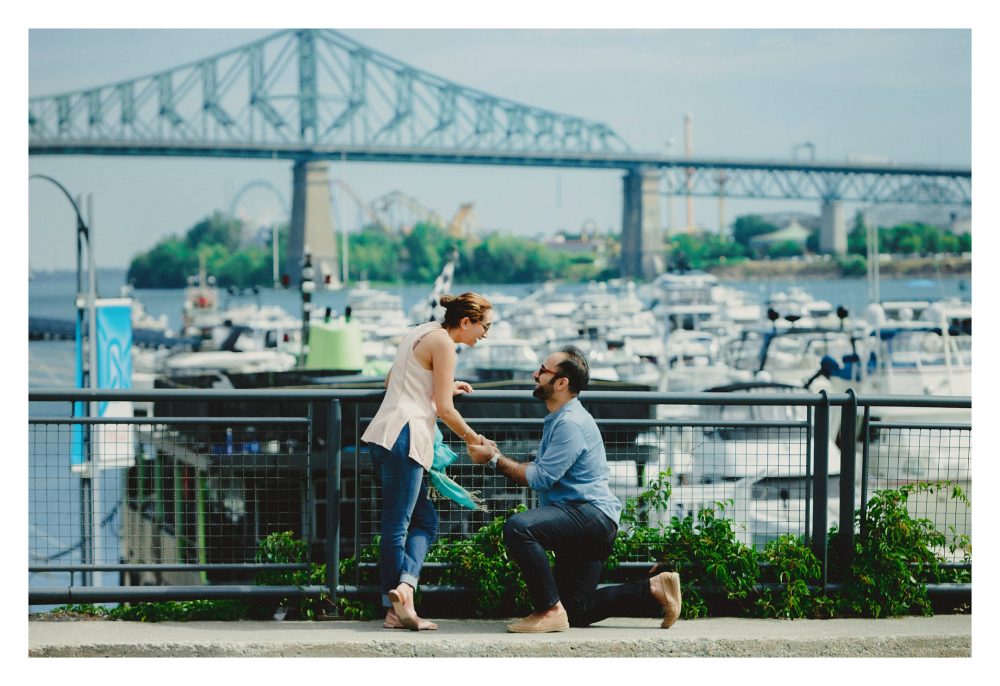 surprise wedding proposal in Montreal