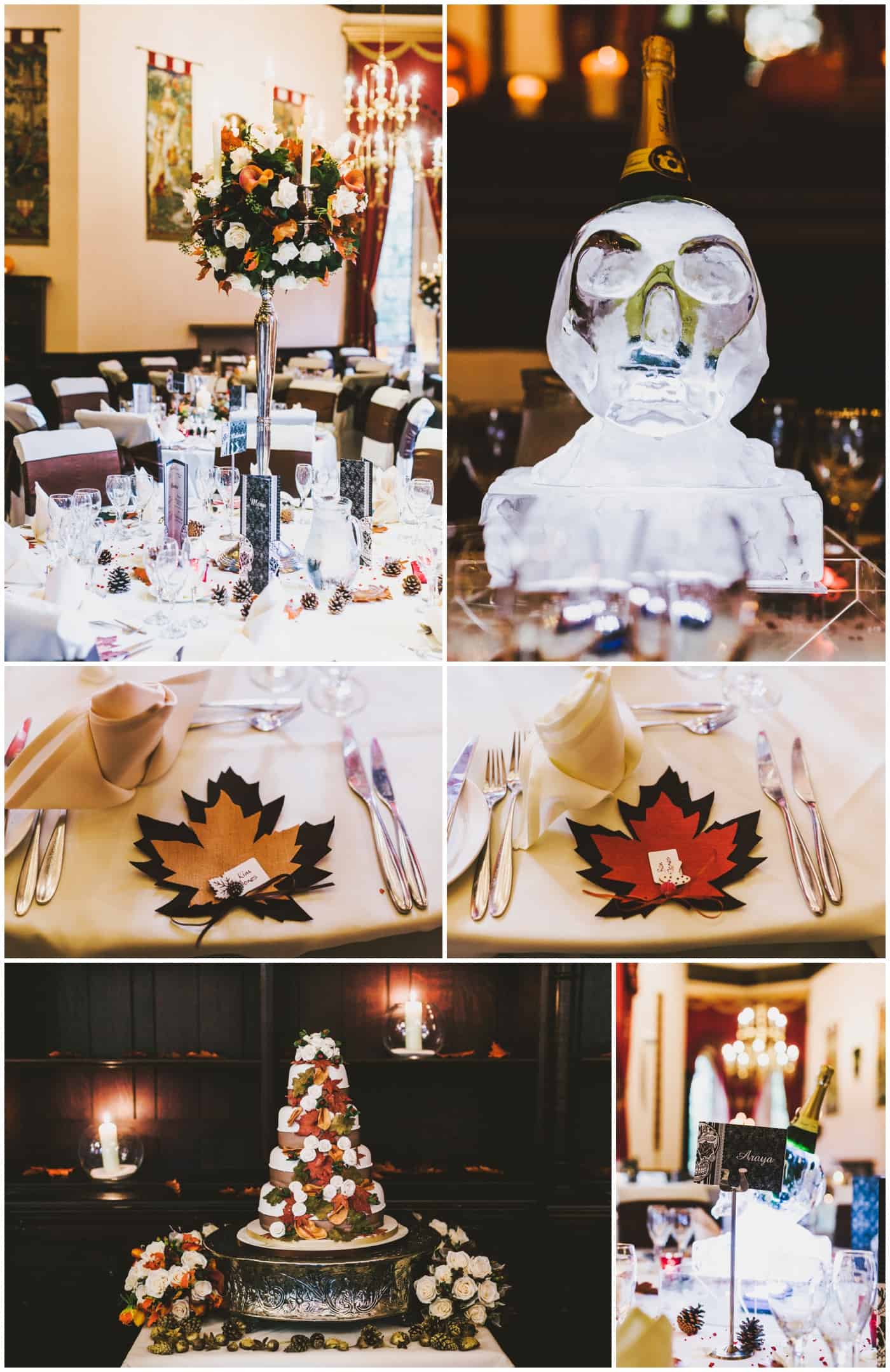 Peckforton Castle Wedding decor