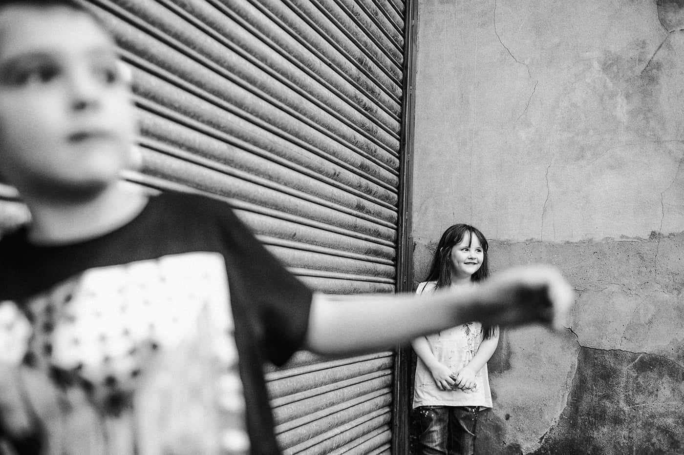 Black & white children photos