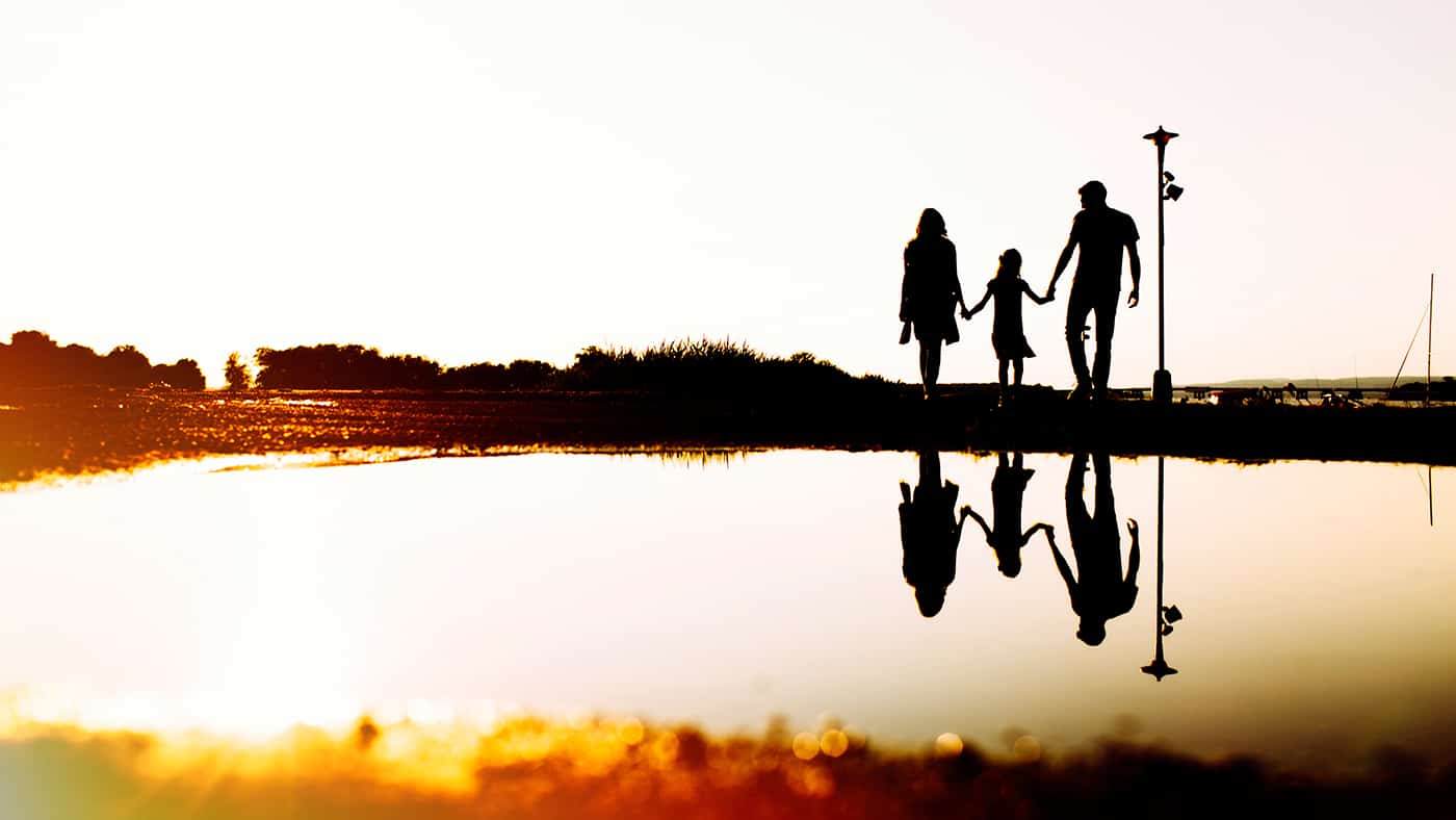 Family silhouette