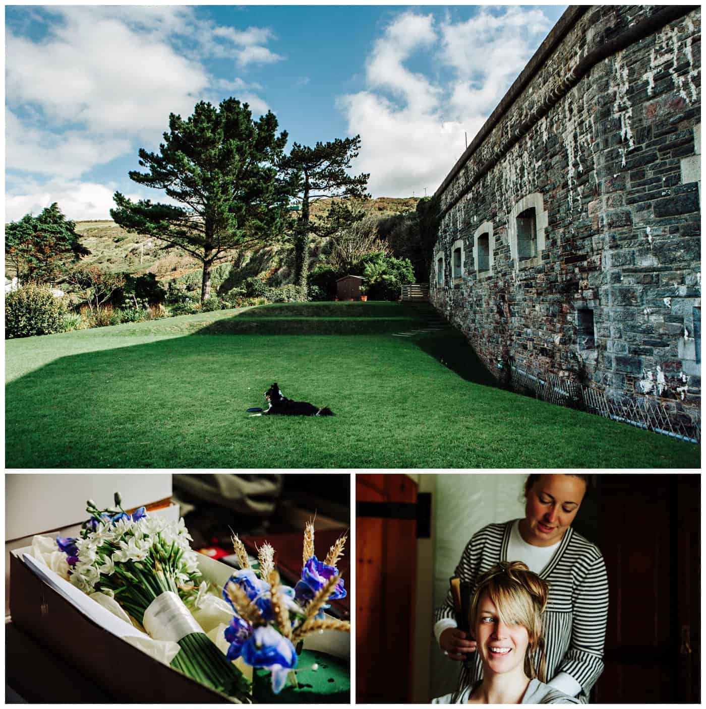 Steve Gerrard Polhawn Fort wedding