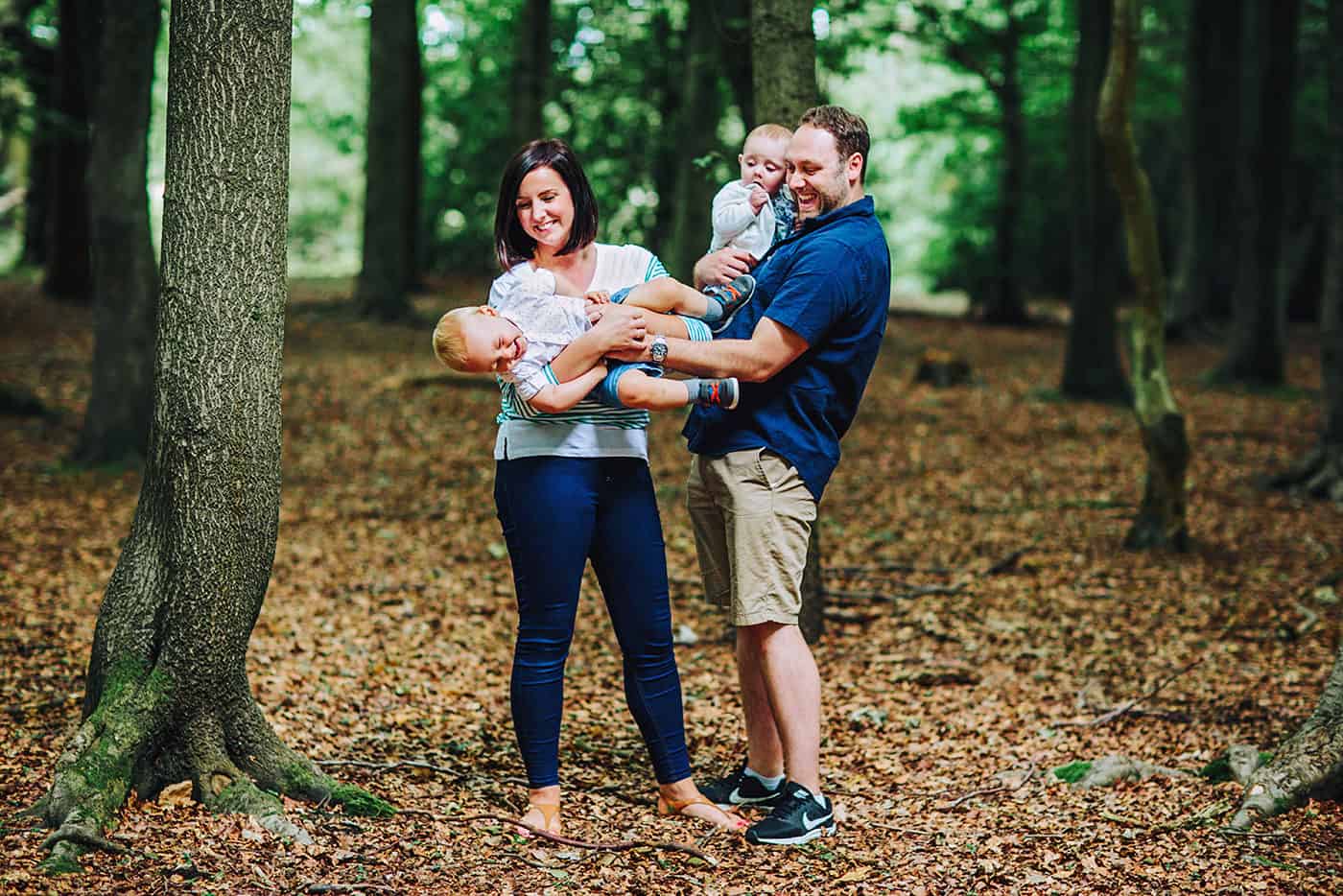 family portrait in nature