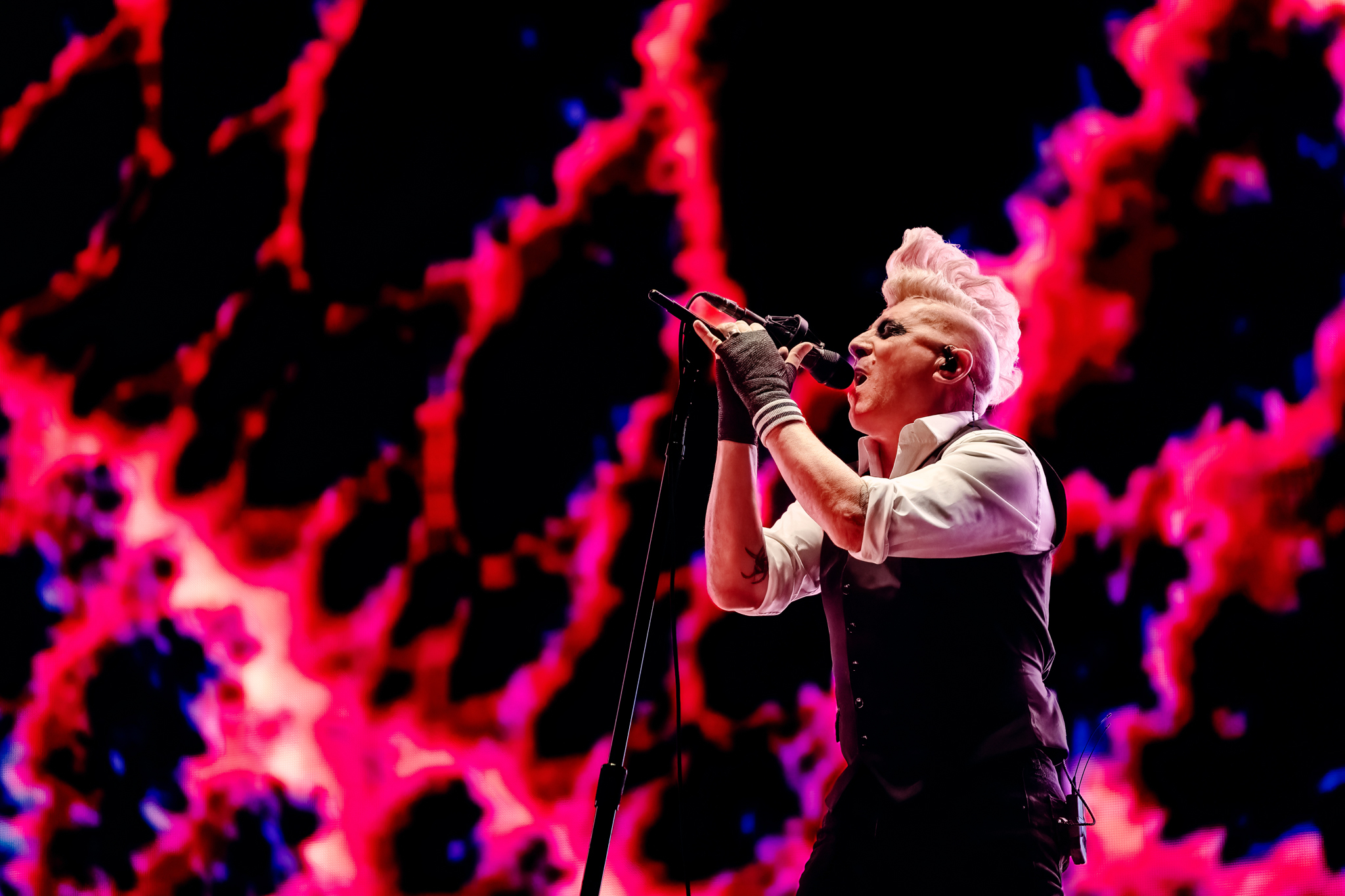 A singer on stage